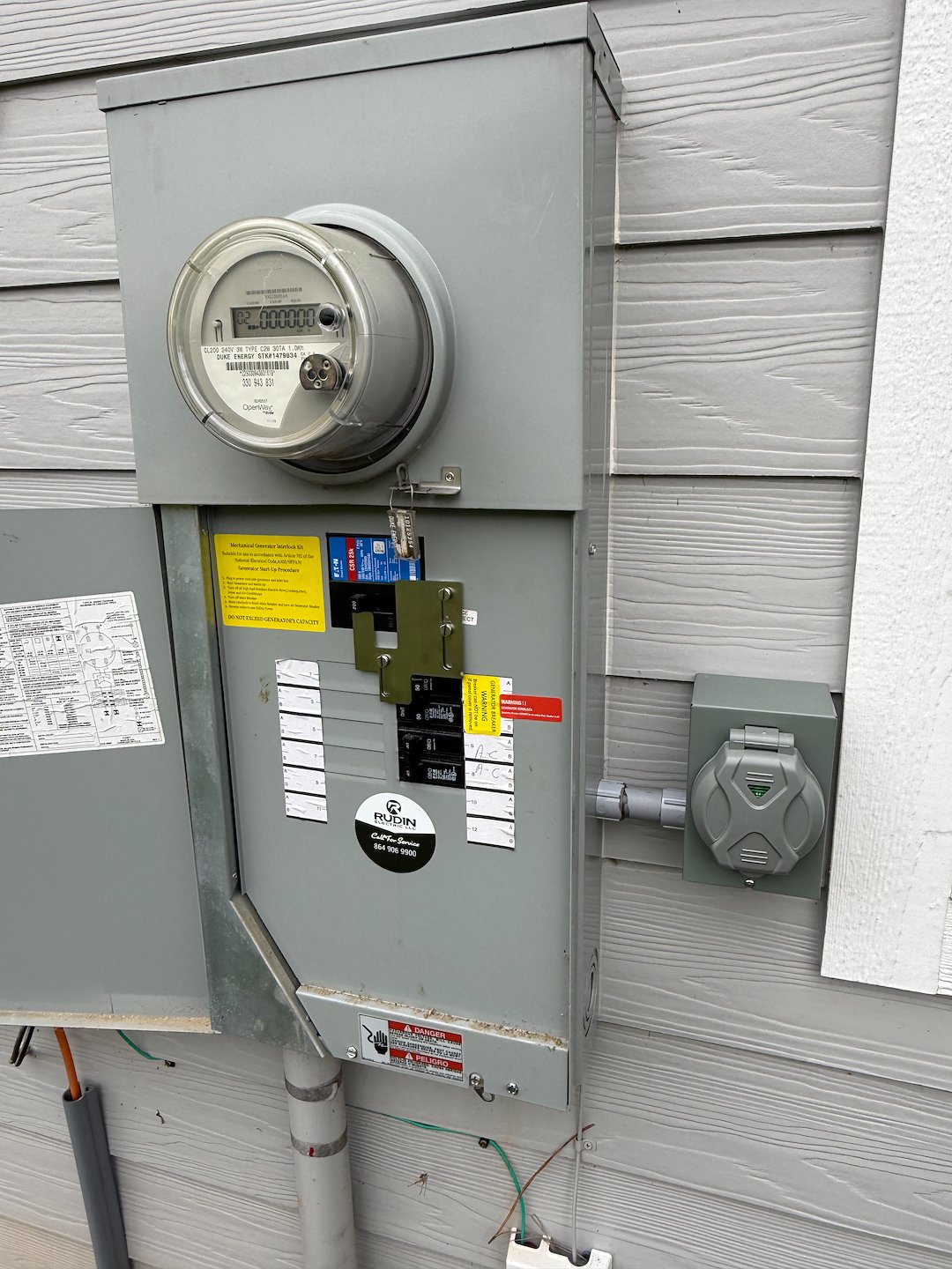 50 AMP Portable Generator Inlet Connection Installation in Landrum, SC Thumbnail